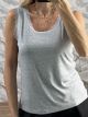 Lace Rip Elastic Top-33049/Grey