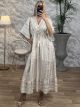 Viscose Maxi Boho Dress-2540/White