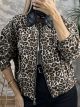 Leo Denim Croco Jacket