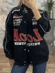 Denim Patches Jacket-30061/Black