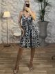Silk Mini Dress Golden Cracks-2515/N8