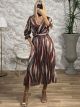 Midi Gold Thread Dress