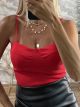 Crep Cups Bodysuit-3077/Red