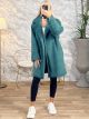 Oversized Teddy Coat/Emerald Green