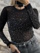 Full Strass Bodysuit-26559/Black