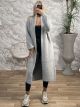 Long Mohair Cardigan/Grey