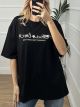 Oversized Glitter T-shirt/Black