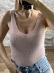 Knitted Lurex Top-8801/Pink