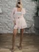 Cabbana Sleeves C-through Kimono-8380/Pink