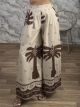 Cotton WIdeleg Boho Pants-17262/Beige