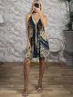 OpenBack Silk Mini Dress-244/N3