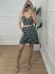 Wrap Skirt Floral Set-1386/Black