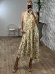 Viscose Sleeveless Dress 530-A12/Mustard