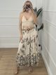 Viscose Maxi Skirt-6050/Khaki