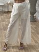 Kippur Wide Pants/White