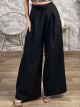 HighWaist Bow Pants/Black