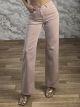 Z-Cotton Denim Pants-2336/Pink