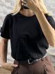 Cotton T-Shirt-25903/Black