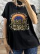 Oversized Rever T-shirt/Fun-Black