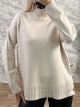 High Neck Sweater-7809/Vanilla