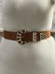 Elastic Belt-Rhinestones/Camel