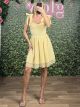 Strap Bow Mini Dress/Yellow