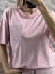 Leo StrassedPocket T-Shirt-10892/Pink