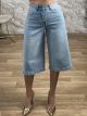 Denim Long Shorts-3812/Blue