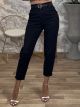Jean Elastic Belt Pants 8227/Black