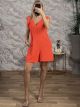Ruffle Wide Playsuit/Orange
