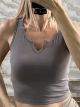 Rip Elastic Monochrome Top -121/Grey