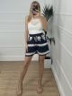 BOHO Cotton Shorts-5109/Navy Blue