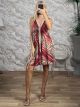 OpenBack Silk Mini Dress-244/N2