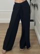 Wrapover Wide GLOW Pants/Black