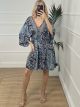 Silk Mini Dress-NOIE/N2