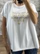 Oversized Rever T-shirt/Amor Studio-White