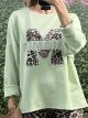 Strass & Leopard Print Sweatshirt/Veraman