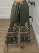Wide Boho Pants-26426/Khaki
