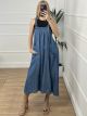 Soft Overall Denim Dress