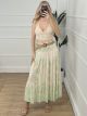 Viscose Maxi Skirt-6050/Green
