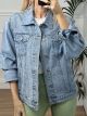 Denim Rhinestones Regular Jacket/Blue