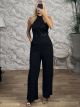 Sequins Jumpsuit-6435/Black