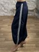 DoubleStripe Cotton Pants-26108/Navy Blue