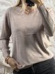 Viscose Knitted Ve Top-108/Beige