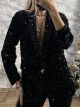 Σακάκι Velvet Sequins/Black