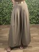 Super Wide Belt Pants-1398/Mocca
