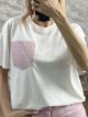 Leo StrassedPocket T-Shirt-10892/White