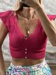 Embroidered Knitted Top-1583/Fux