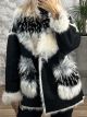 Suede Fur Jacket/B&W