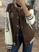 College Jacket-30059/Chocolat